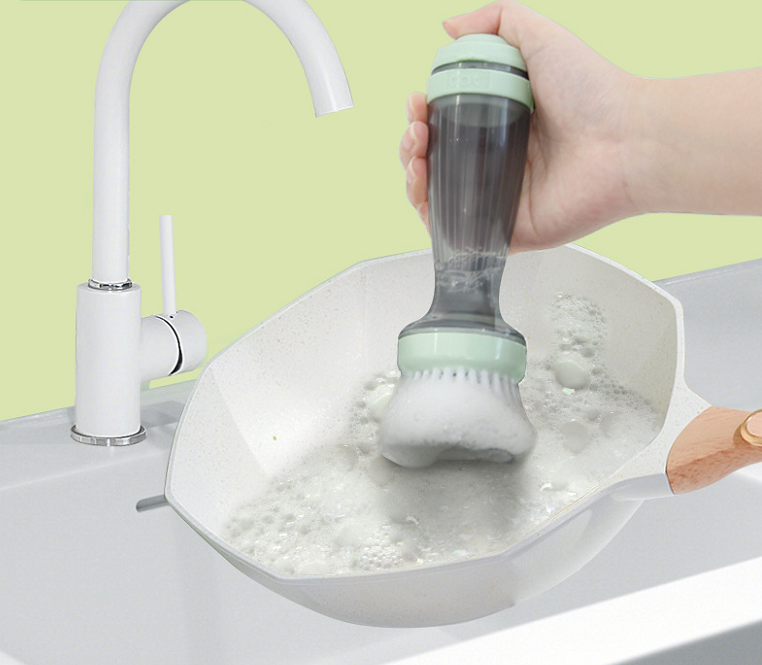 The Ultimate Soap-Dispensing Palm Brush