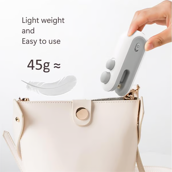Mini Bag Sealer with Cutter and Magnet