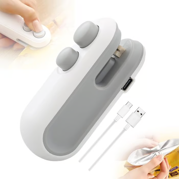 Mini Bag Sealer with Cutter and Magnet