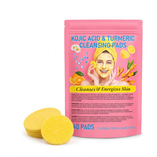 Visible brightening Turmeric & Kojic Acid Cleansing Pads