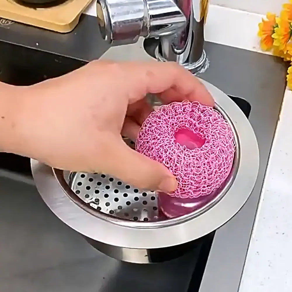 Stainless steel drain basket for kitchen sink